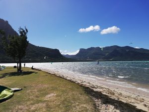 Die Kite Lagoon von Mauritius
